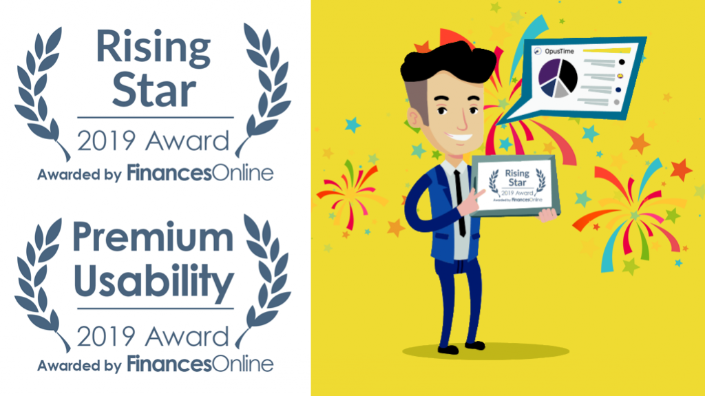 OpusTime App wins 2019 Premium Usability and Rising Star Awards from Financesonline.com